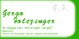 gergo holczinger business card